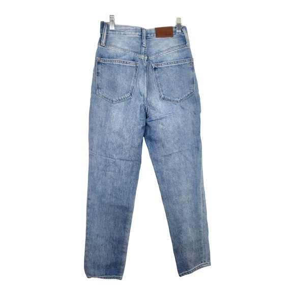 Madewell The Momjean in Gilford Wash Ripped Edition Size 24 High Rise AJ214 - Picture 6 of 8